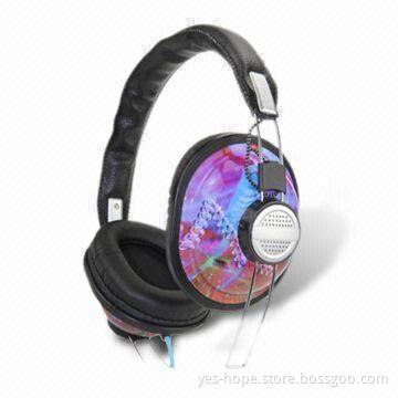 Colorful Headphones with 3.5mm Stereo Plug, Used for MP3, MP4, DVD and CD Players